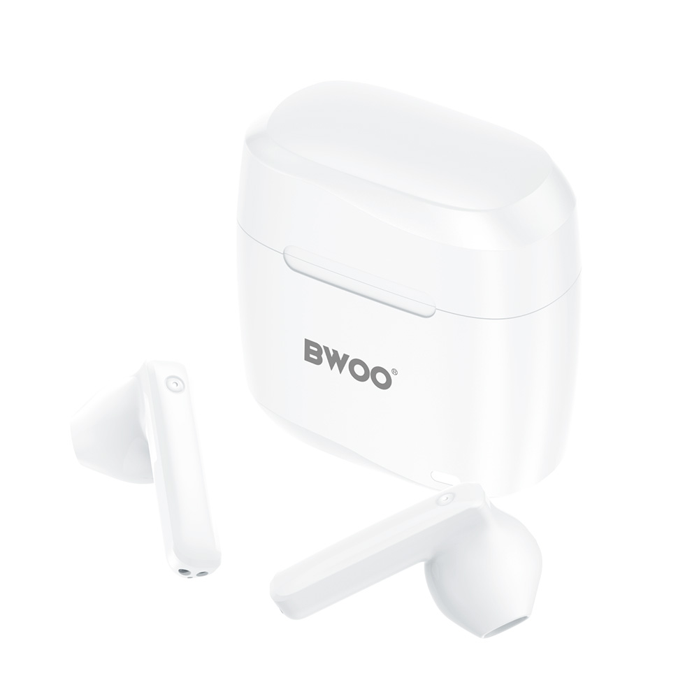 Bluetooth kihangosító BWOO BW94, TWS, Fehér