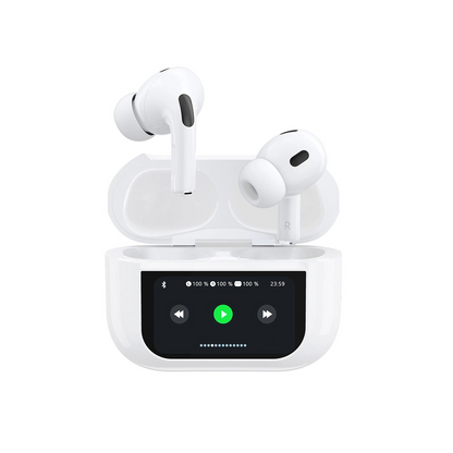 Bluetooth kihangosító Dudao U19 Display, TWS, Fehér, Újracsomagolt