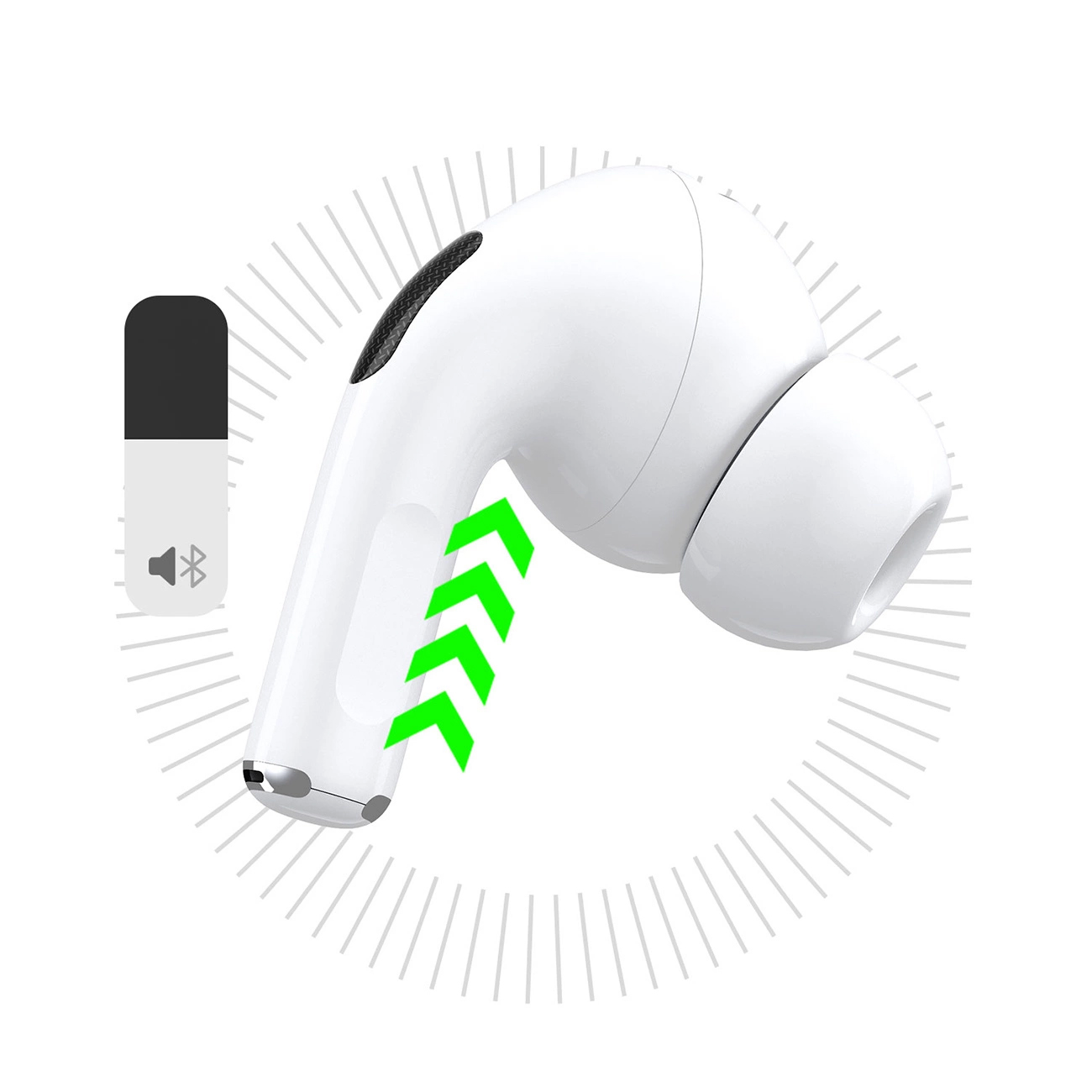 Bluetooth kihangosító Dudao U19 Display, TWS, Fehér, Újracsomagolt