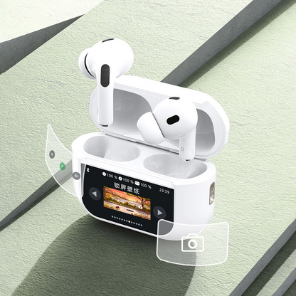 Bluetooth kihangosító Dudao U19 Display, TWS, Fehér, Újracsomagolt