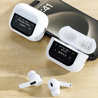 Bluetooth kihangosító Dudao U19 Display, TWS, Fehér, Újracsomagolt