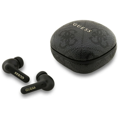 Handsfree Bluetooth Guess 4G Classic Metal Logo, TWS, Fekete