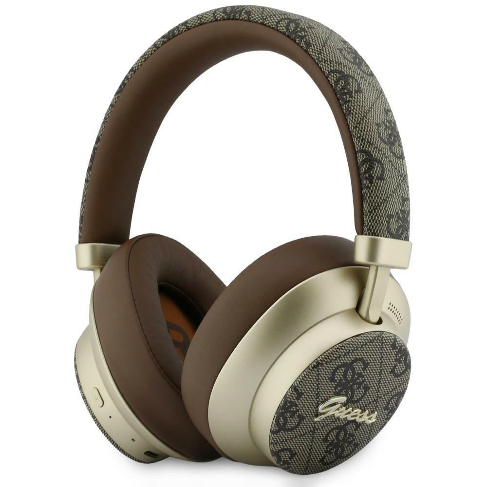 Handsfree Bluetooth Guess 4G Gold Script Metal, A2DP, Brown