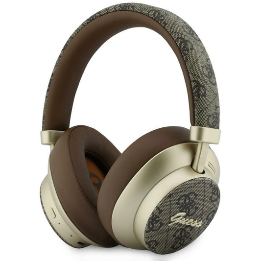 Bluetooth kihangosító Guess 4G Gold Script Metal, A2DP, Barna