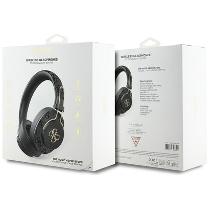 Handsfree Bluetooth Guess 4G Metal Logo, A2DP, Fekete