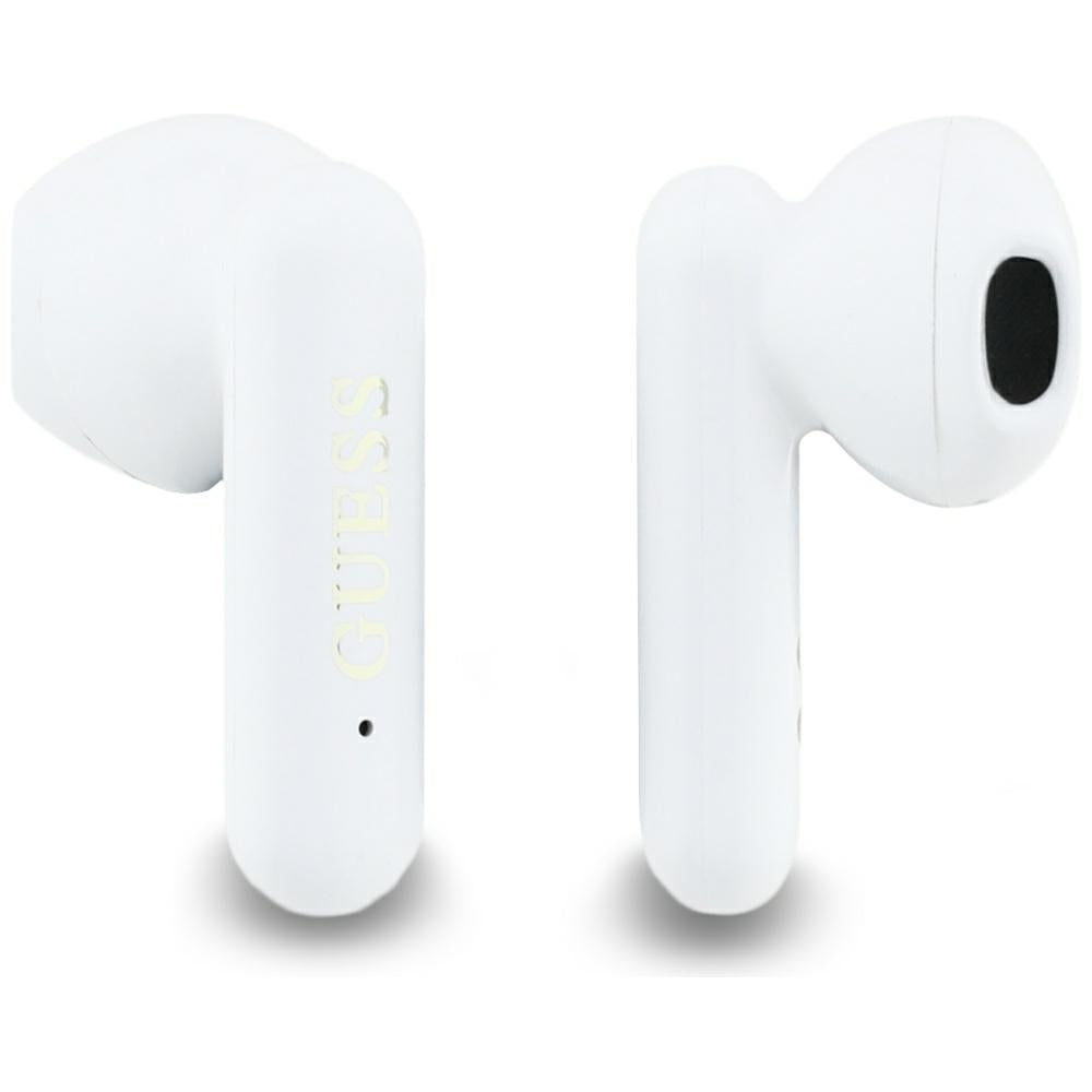 Guess 4G Metal Logo Bluetooth Handsfree, TWS, White