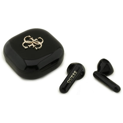 Handsfree Bluetooth Guess 4G Metal Logo, TWS, Fekete