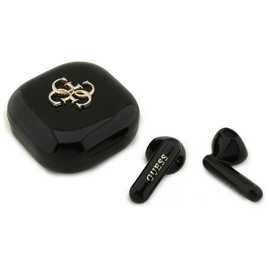 Handsfree Bluetooth Guess 4G Metal Logo, TWS, Fekete