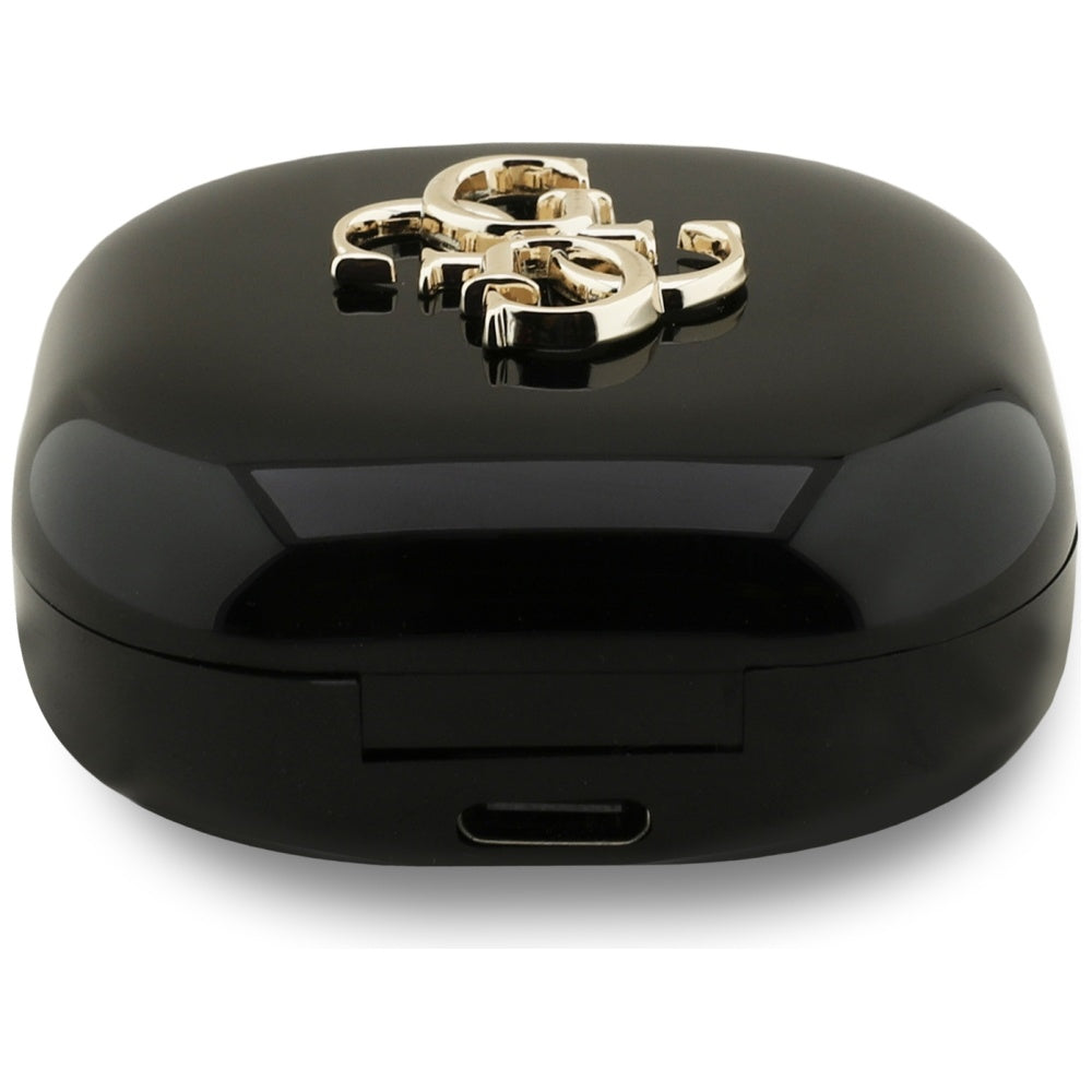 Handsfree Bluetooth Guess 4G Metal Logo, TWS, Fekete
