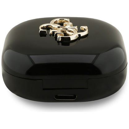 Handsfree Bluetooth Guess 4G Metal Logo, TWS, Fekete