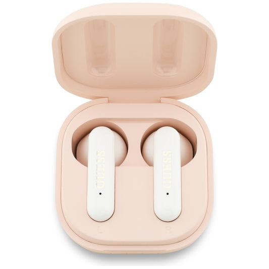 Handsfree Bluetooth Guess 4G Metal Logo, TWS, Pink