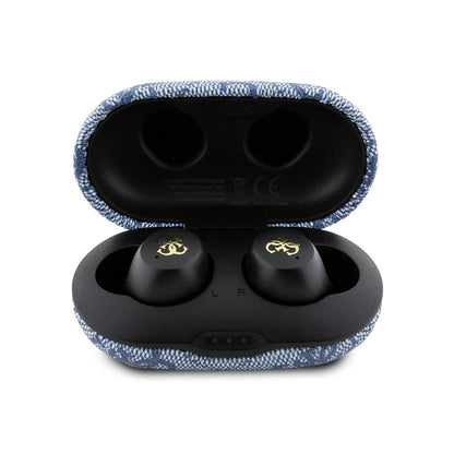 Handsfree Bluetooth Guess 4G Metal, TWS, Kék