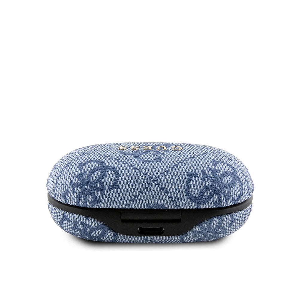 Handsfree Bluetooth Guess 4G Metal, TWS, Kék