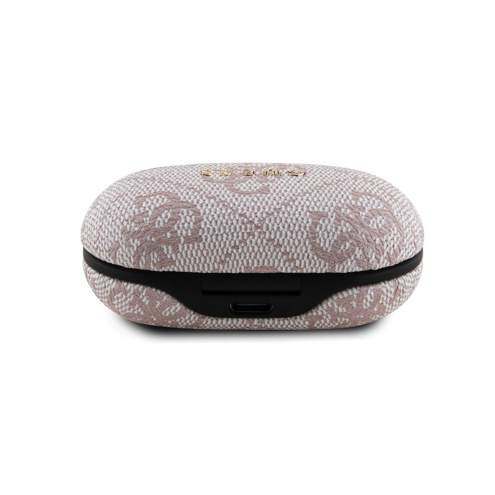 Handsfree Bluetooth Guess 4G Metal, TWS, Rózsaszín