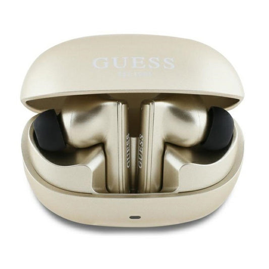 Handsfree Bluetooth Guess Capsule Printed Logo, TWS, ANC, Arany