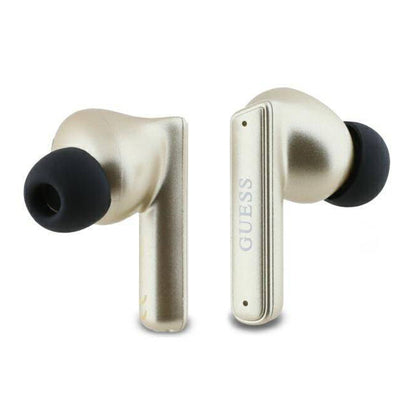 Handsfree Bluetooth Guess Capsule Printed Logo, TWS, ANC, Arany