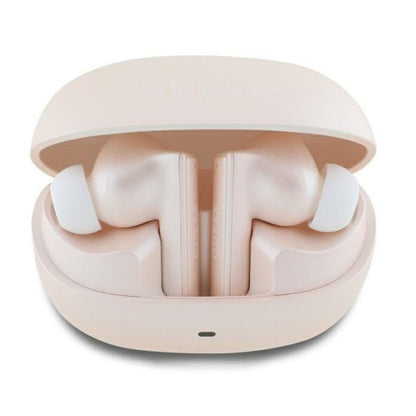 Handsfree Bluetooth Guess Capsule Printed Logo, TWS, ANC, Pink