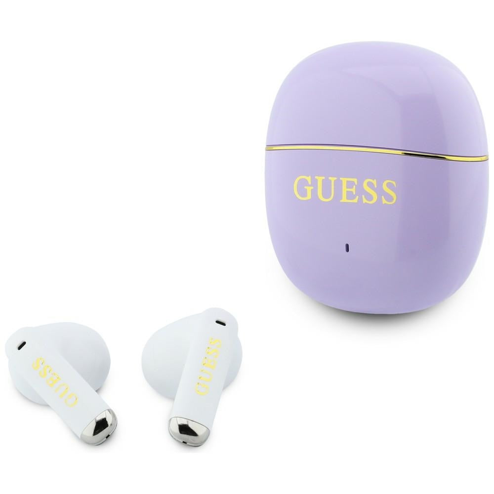 Vezeték nélküli Bluetooth Guess Glossy Gold Line Classic, TWS, Lila