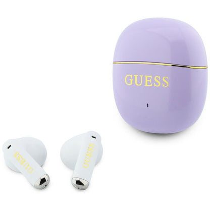 Vezeték nélküli Bluetooth Guess Glossy Gold Line Classic, TWS, Lila