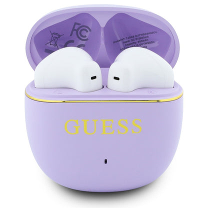 Vezeték nélküli Bluetooth Guess Glossy Gold Line Classic, TWS, Lila