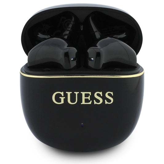 Bluetooth kihangosító Guess Glossy Gold Line Classic, TWS, Fekete