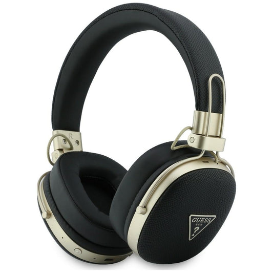 Bluetooth kihangosító Guess szemcsés háromszög logóval, A2DP, fekete