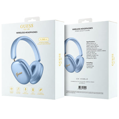 Guess Metal Script Logo Bluetooth kihangosító, A2DP, kék