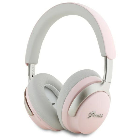 Handsfree Bluetooth Guess Metal Script Logo, A2DP, ANC, Pink