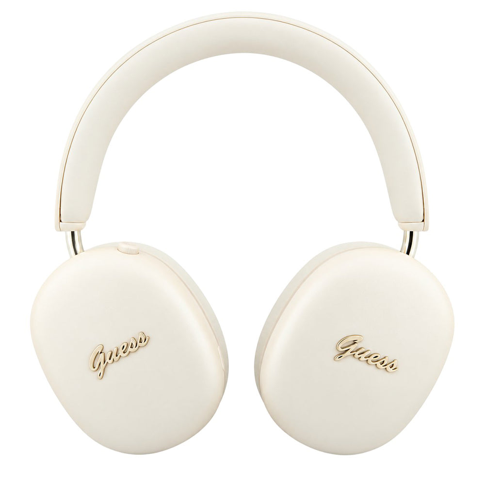 Guess Metal Script Logo Bluetooth kihangosító, A2DP, bézs