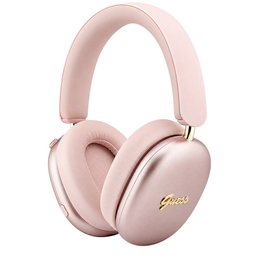 Guess Metal Script Logo Bluetooth kihangosító, A2DP, rózsaszín