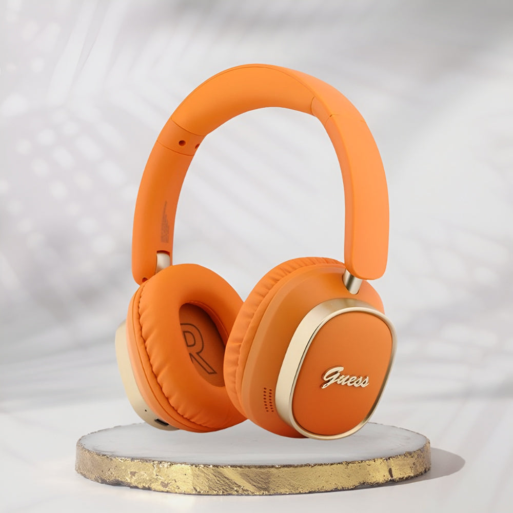 Vezeték nélküli Bluetooth Guess Rectangle Metal Script, A2DP, Narancssárga
