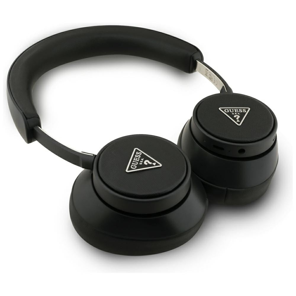 Handsfree Bluetooth Guess Saffiano Triangle Logo, A2DP, Fekete
