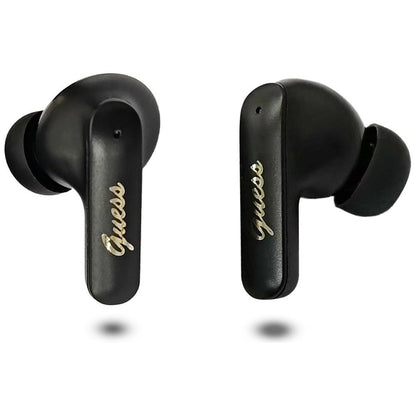 Handsfree Bluetooth Guess Script Metal Logo, TWS, Fekete