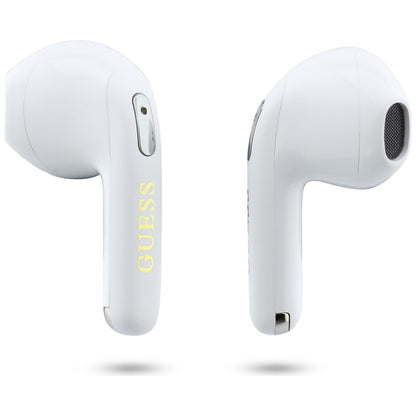 Handsfree Bluetooth Guess Script Print, TWS, Fehér
