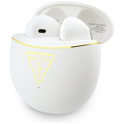Handsfree Bluetooth Guess Script Print, TWS, Fehér