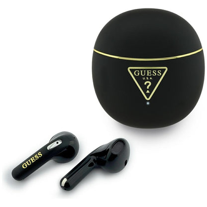 Handsfree Bluetooth Guess Script Print, TWS, Fekete