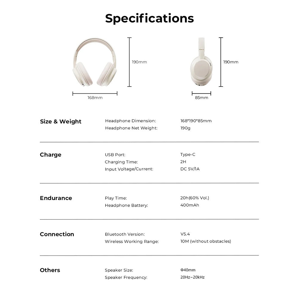 Handsfree Bluetooth HAVIT H619BT, A2DP, Fekete