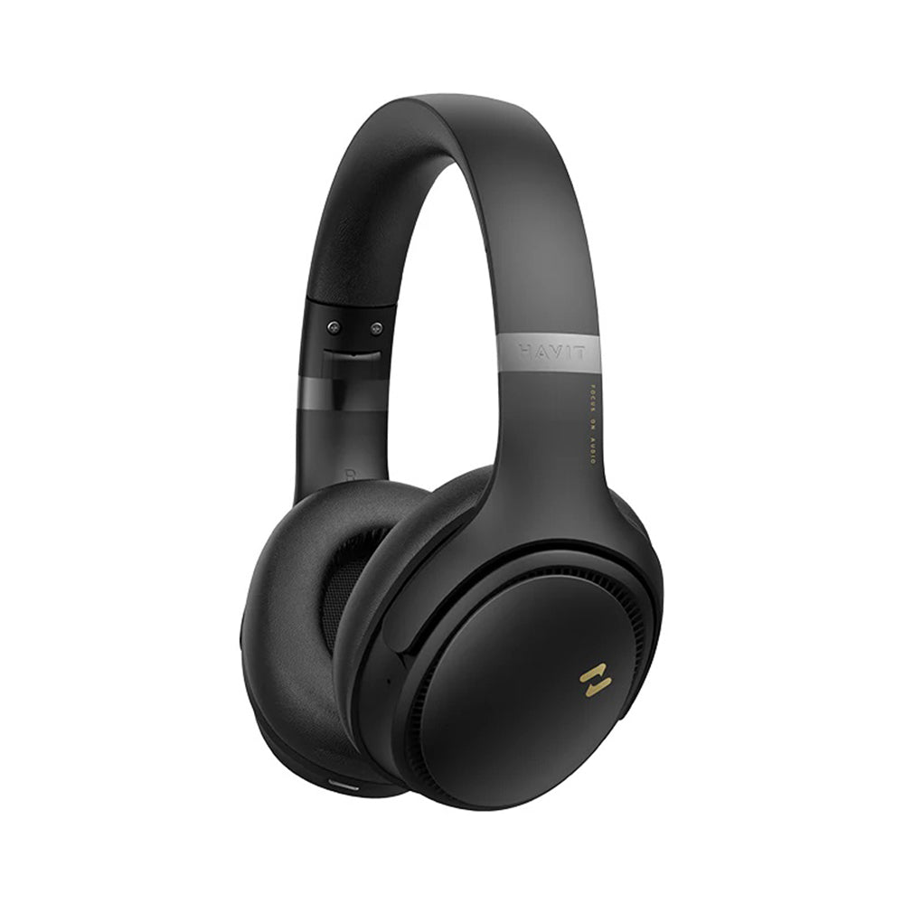 Handsfree Bluetooth HAVIT H630BT Pro, A2DP, ANC, Fekete