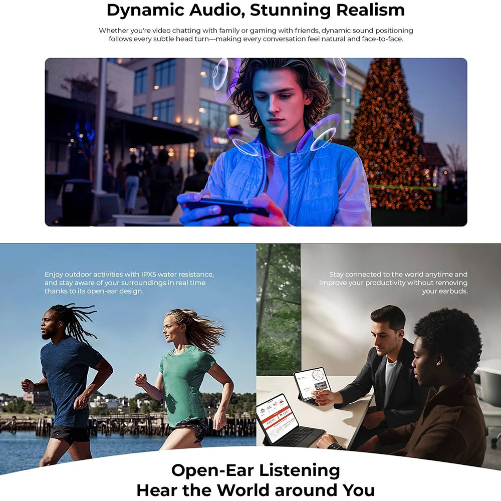 Handsfree Bluetooth HAVIT OWS916 Lite, TWS, Fekete