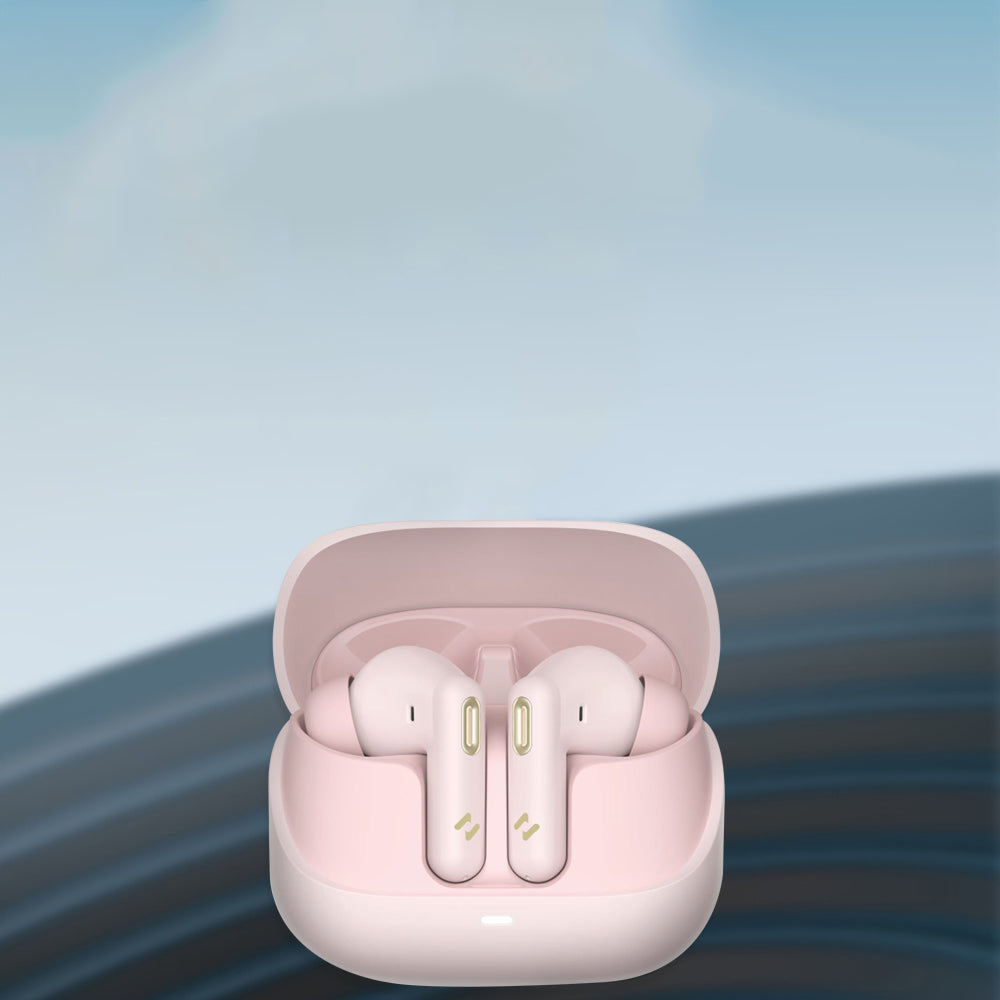 Handsfree Bluetooth HAVIT TW906 Pro, TWS, ANC, Rózsaszín