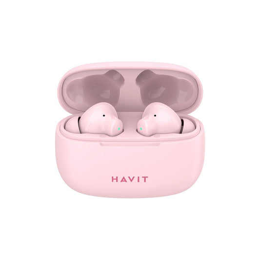 Handsfree Bluetooth HAVIT TW967 Pro, TWS, Rózsaszín