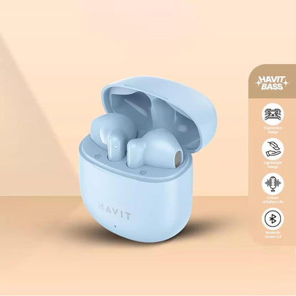 Handsfree Bluetooth HAVIT TW976, TWS, Fehér