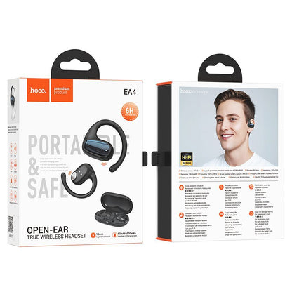 Handsfree Bluetooth HOCO EA4, TWS, Fekete