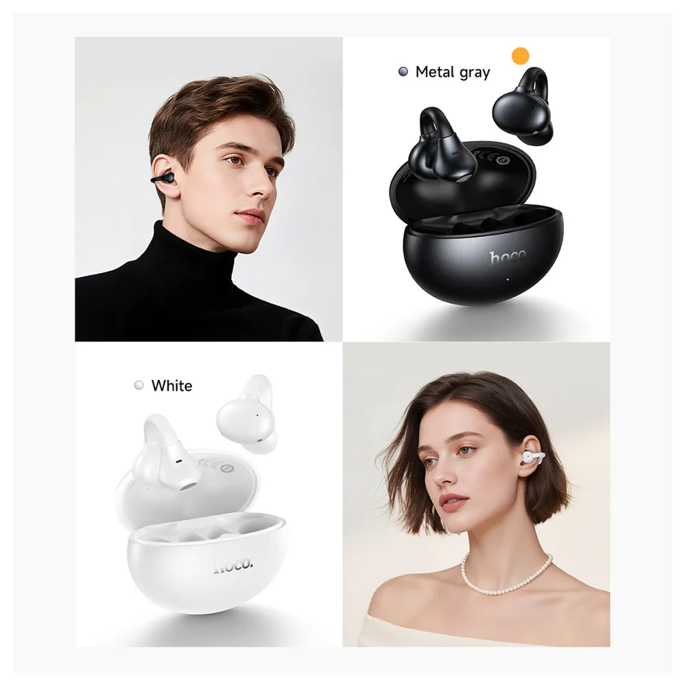 Handsfree Bluetooth HOCO EA8, TWS, Fekete