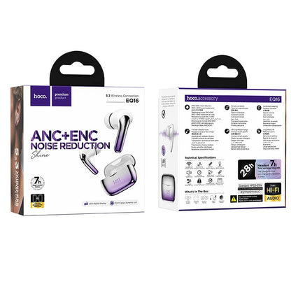 Bluetooth kihangosító Bluetooth HOCO EQ16, TWS, ANC, Mov 