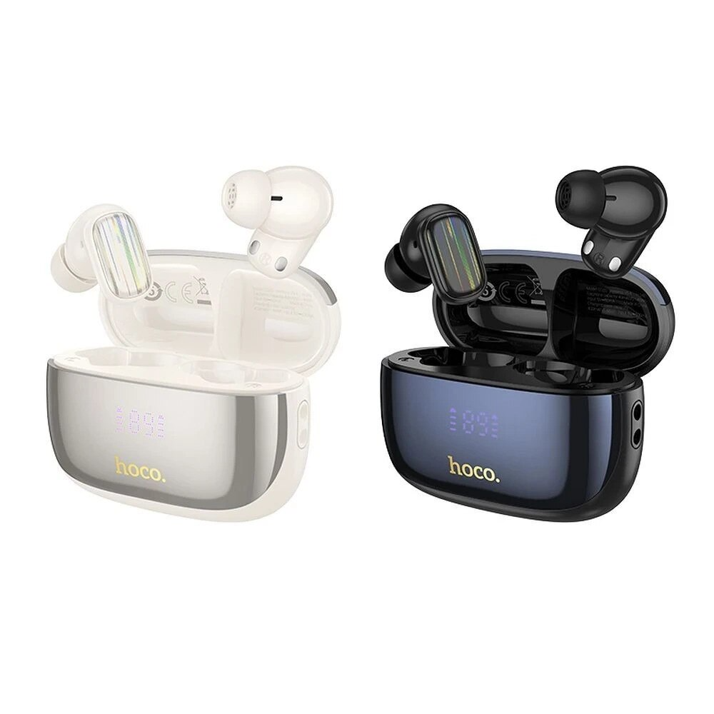 Handsfree Bluetooth HOCO EQ20, TWS, ANC, MultiPoint, Fekete