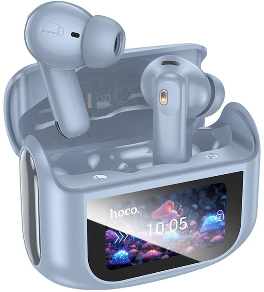 Handsfree Bluetooth HOCO EQ21, TWS, ANC, Kék