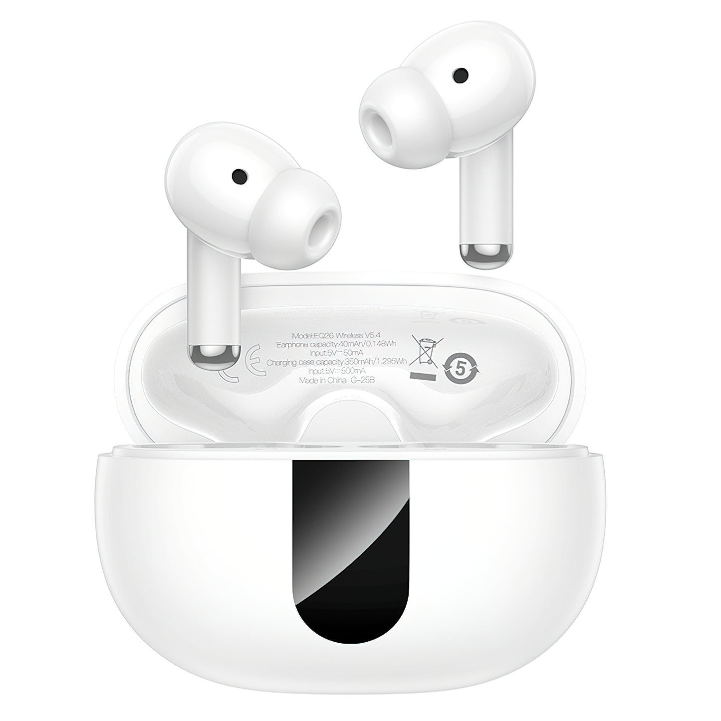 Handsfree Bluetooth HOCO EQ26, TWS, ANC, Fehér