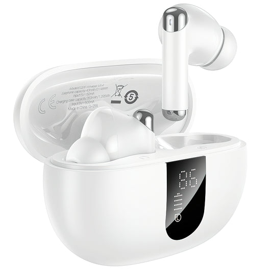 Handsfree Bluetooth HOCO EQ26, TWS, ANC, Fehér