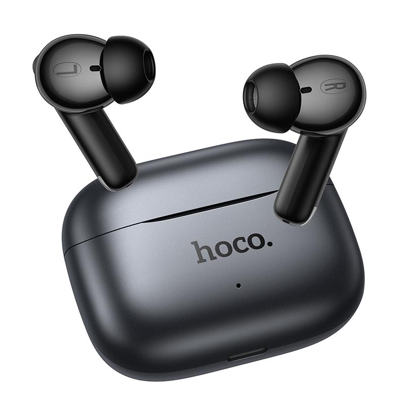 Bluetooth kihangosító HOCO EQ27 AI Fordítás, TWS, ANC, Szürke